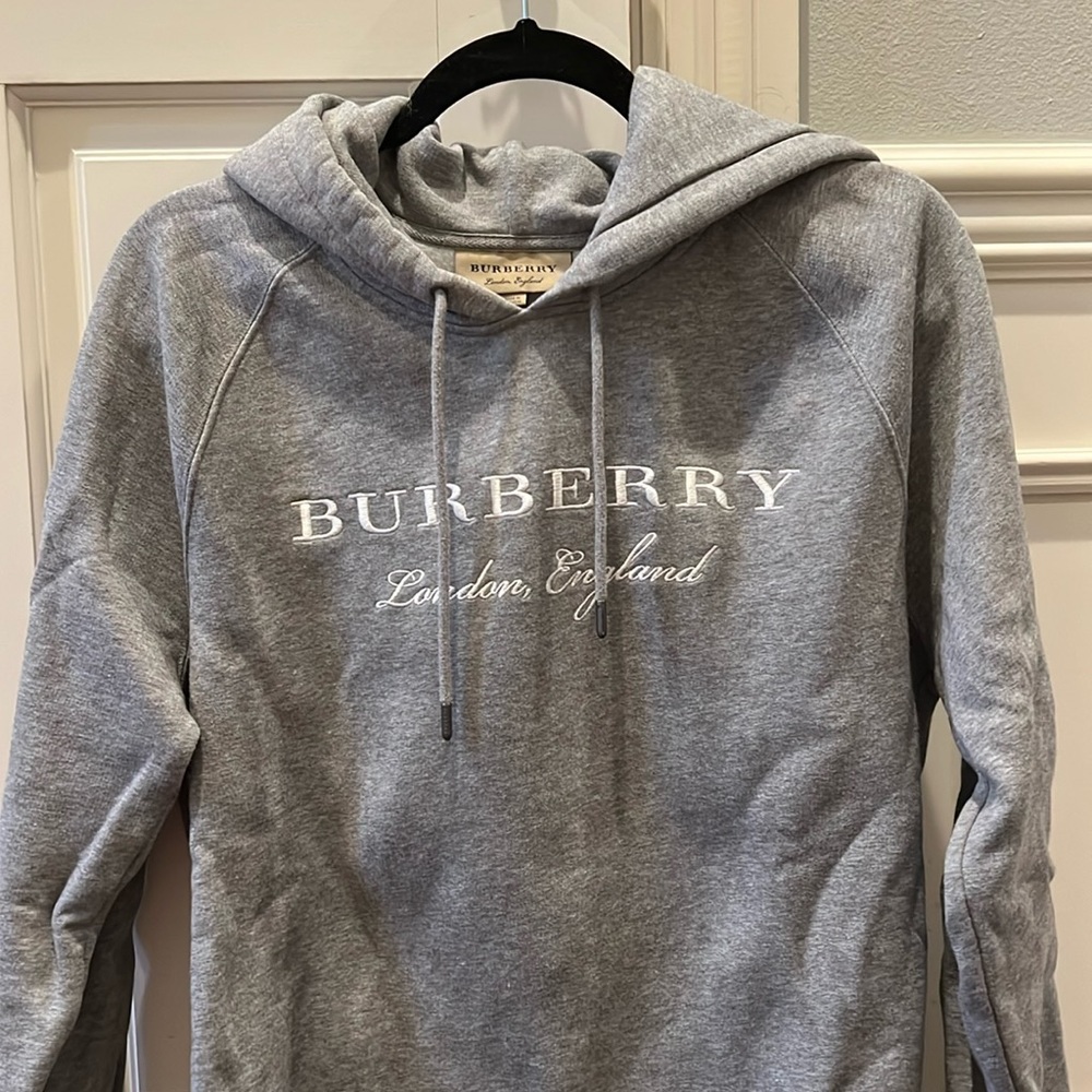 Gray Burberry sweatshirt in size S
